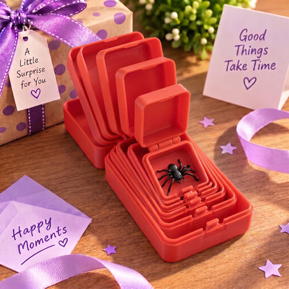 🎁 6-Layer Nesting Prank Gift Box | Pick Your Surprise: Middle Finger, Spider or Number 67